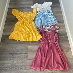 Lot of girls size 8 - two dresses and one romper